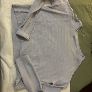 lululemon athletica Light Blue Knit Sweater